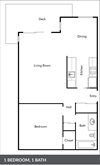 One Bedroom Floorplan
